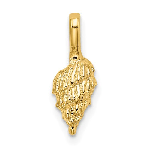 14K Mini Conch Shell Charm