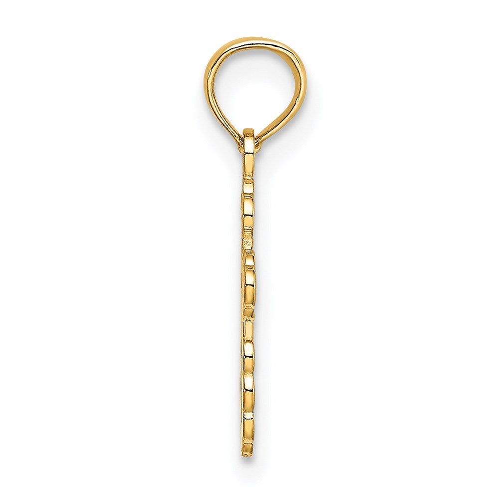14K Mini Eastern Orthodox Cross Charm