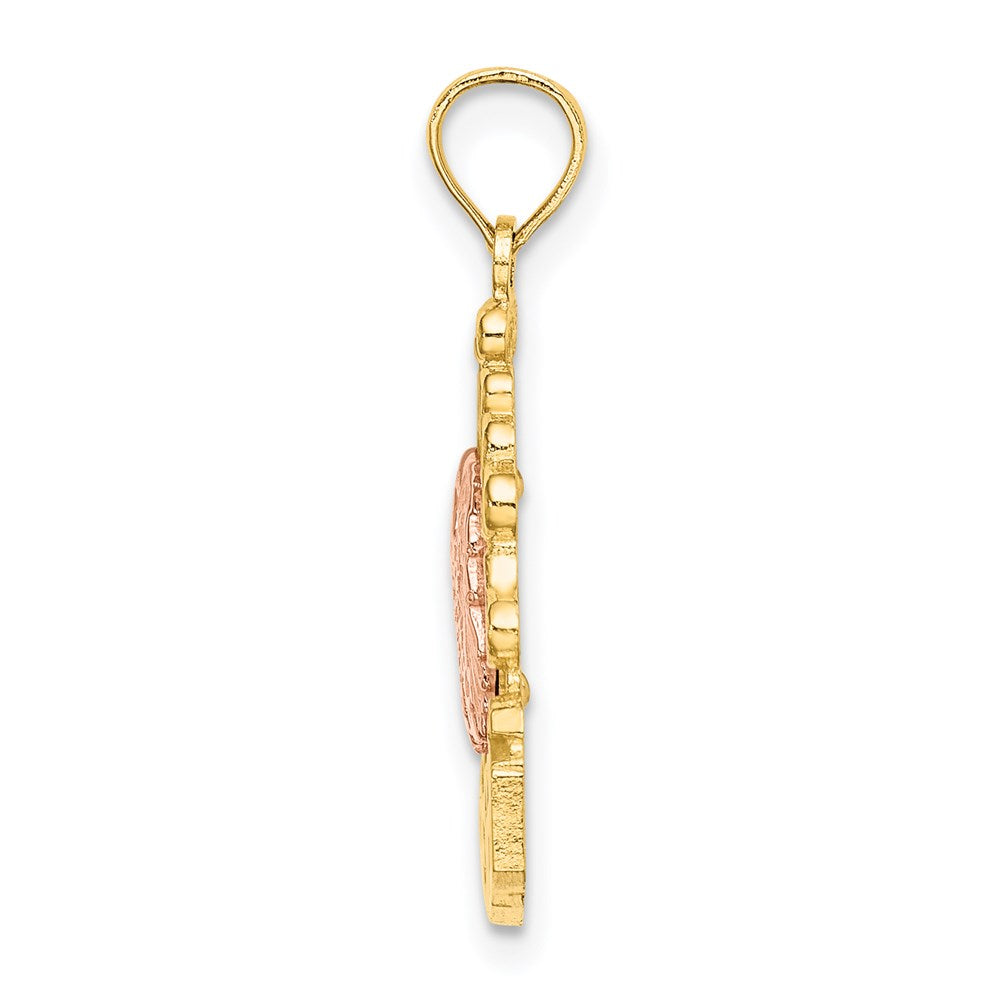 14k Two-tone I HEART MEXICO  w/ Eagle Charm