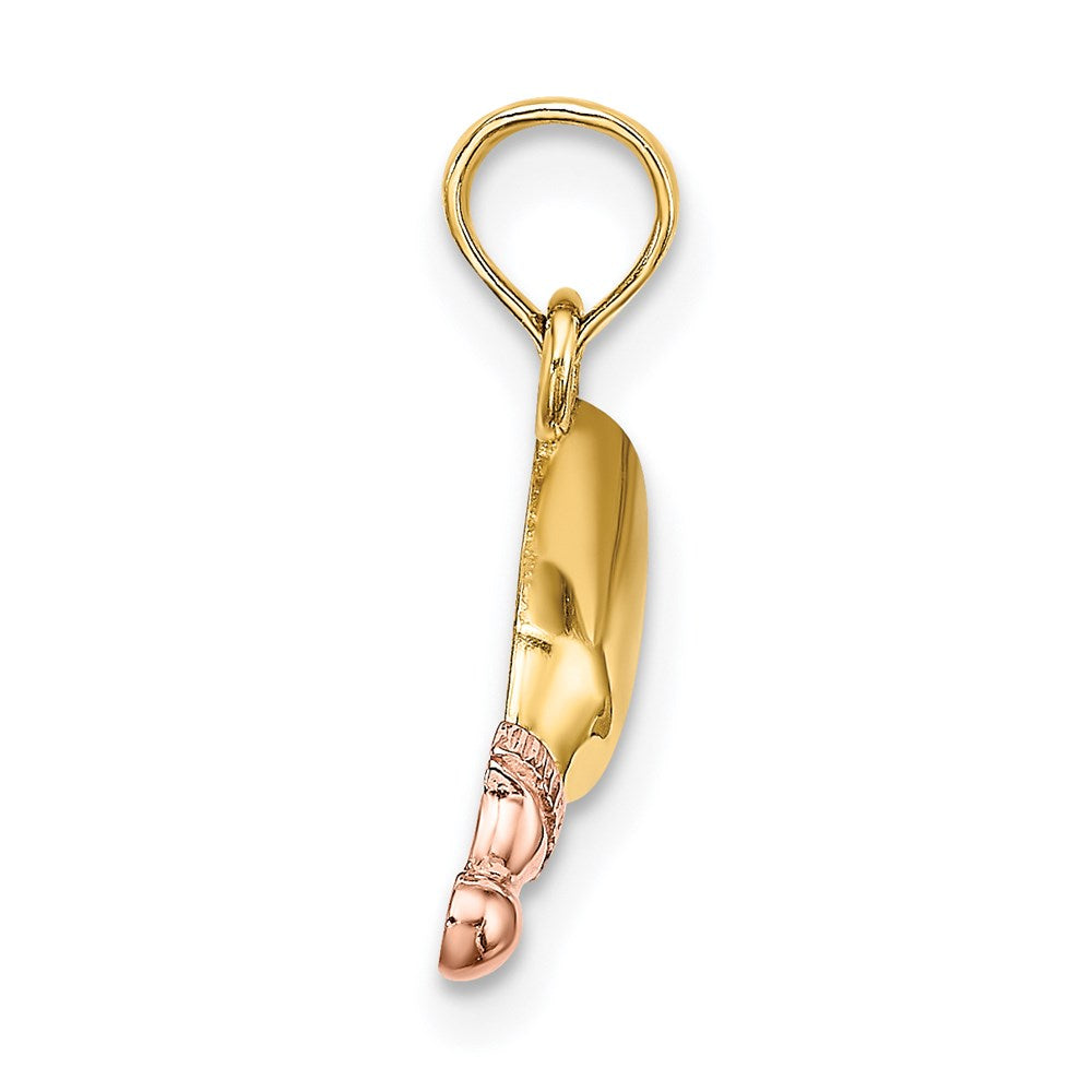 14k Two-Tone Baby Bottle Charm