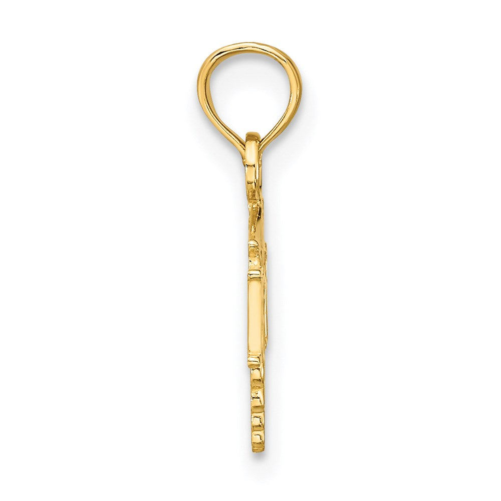 14K RN Caduceus Charm