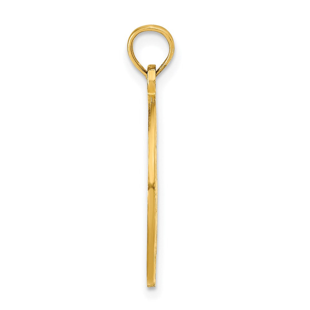14K OCEAN CITY w/Dolphins Pendant