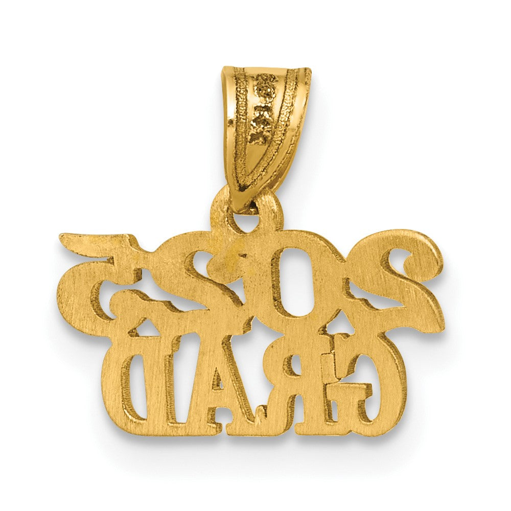 14k Polished 2025 GRAD Charm