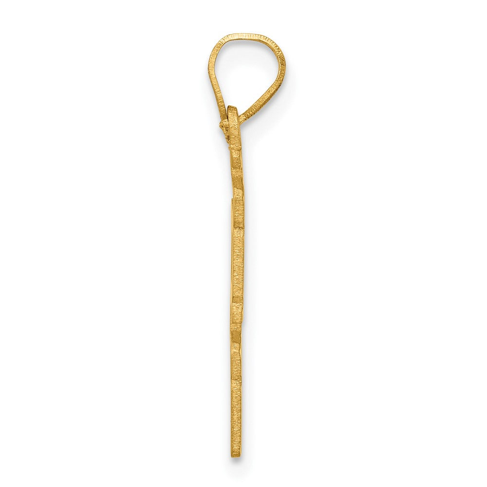 14K Polished Vertical 2026 Graduation Charm