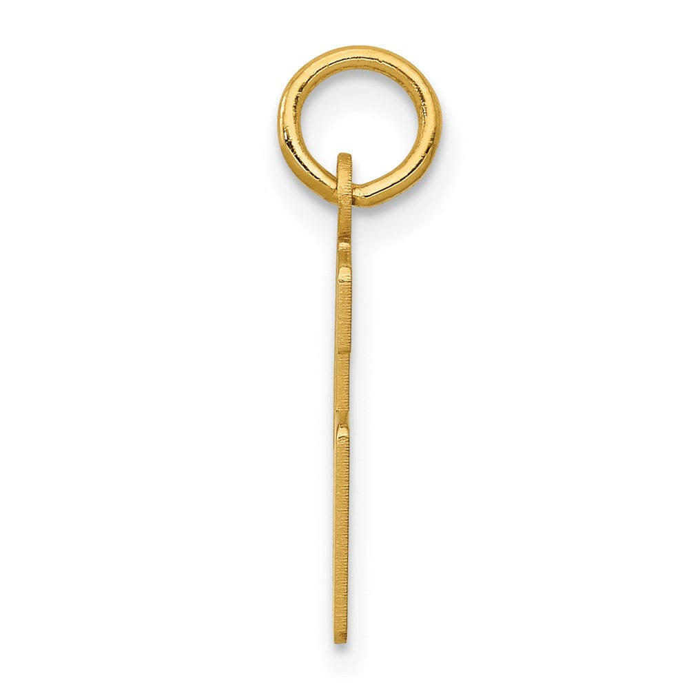 14k Small Elongated Number 46 Charm