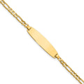 14k 3.0mm Figaro ID Bracelet