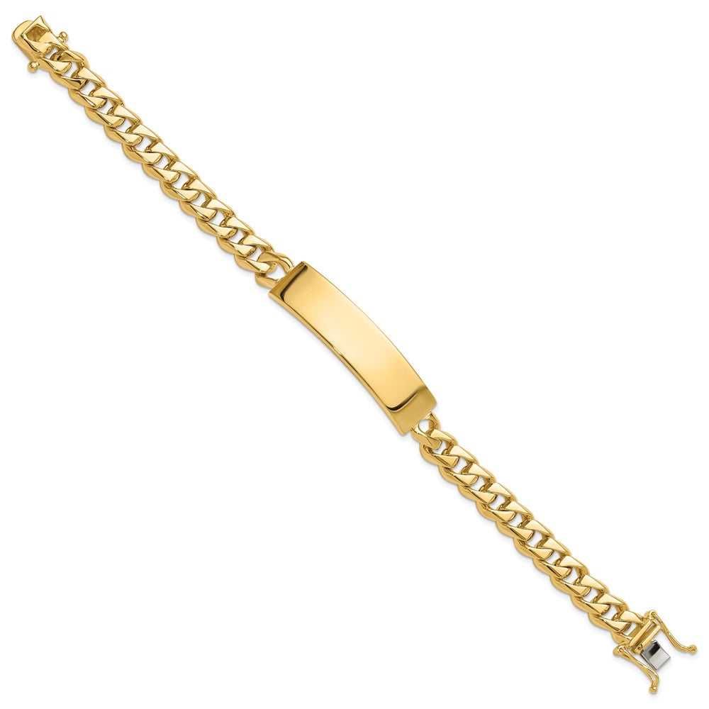14k Hand-polished Curb Link ID Bracelet