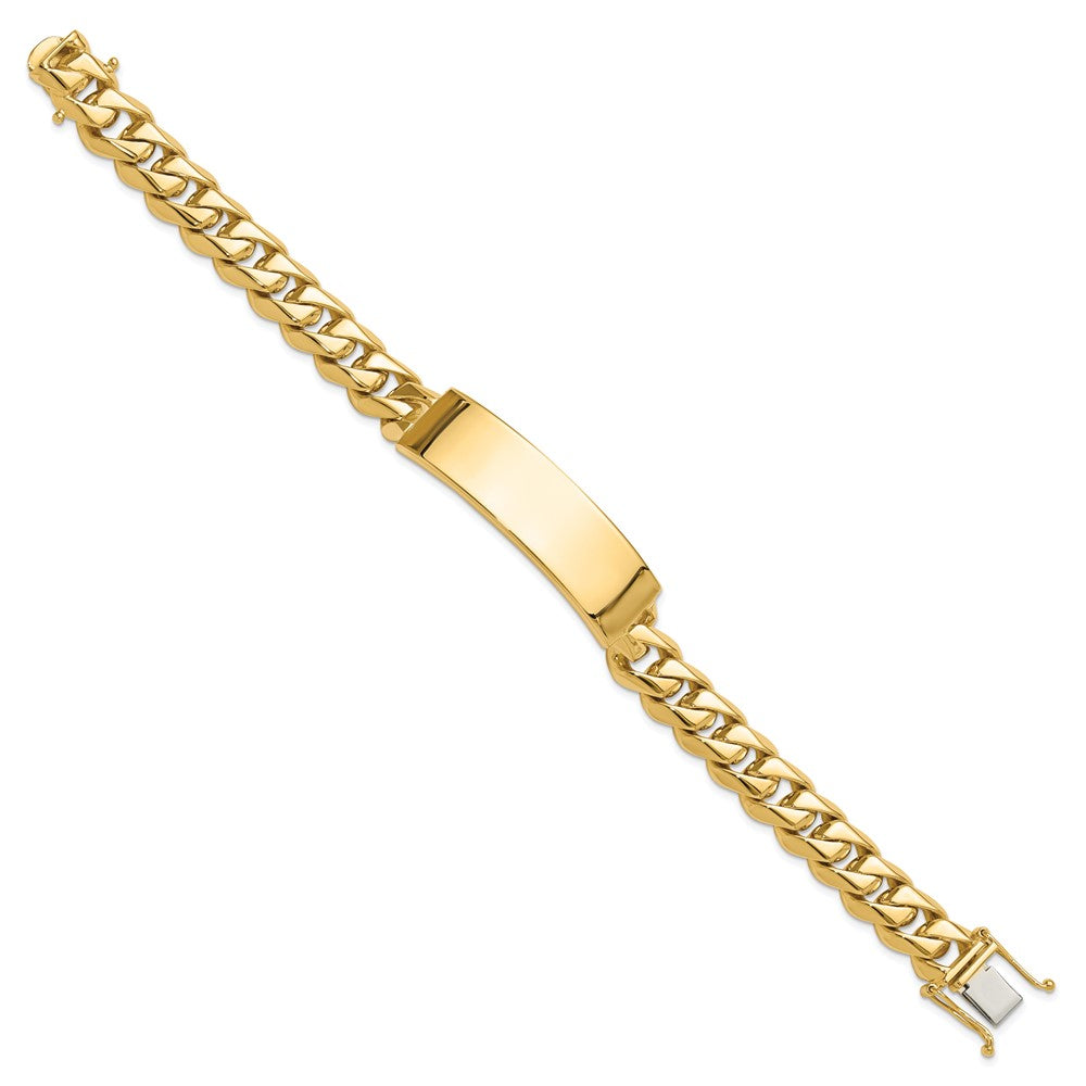 14k Hand-polished Curb Link ID Bracelet