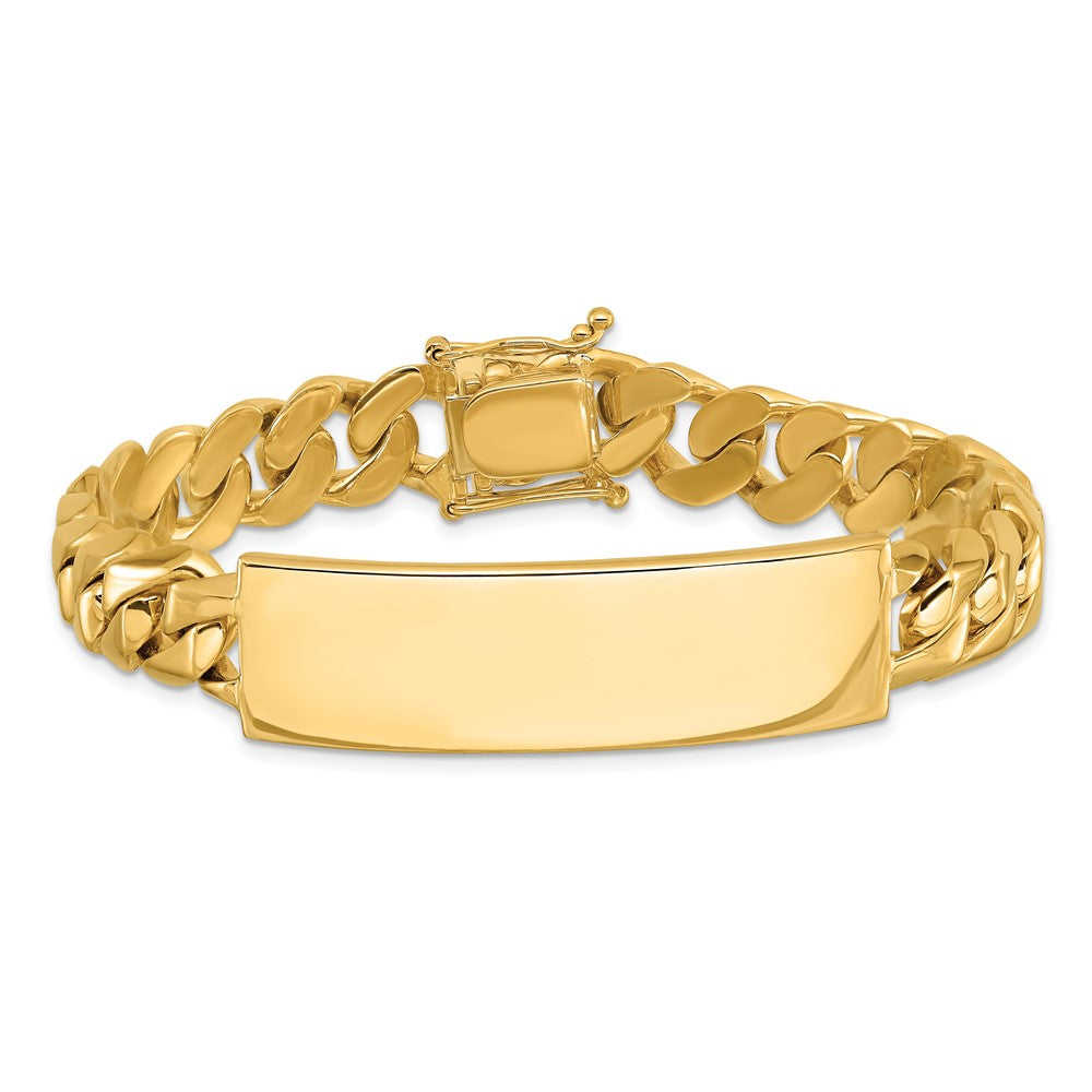 14k Hand-polished Curb Link ID Bracelet