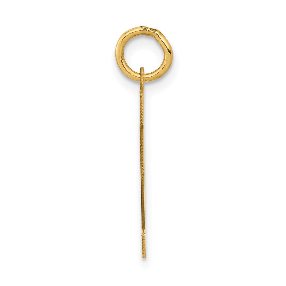 14k Small Polished Number 12 Charm