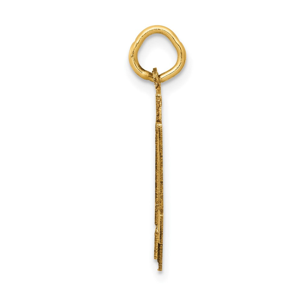 10k Medium Satin Number 44 Charm