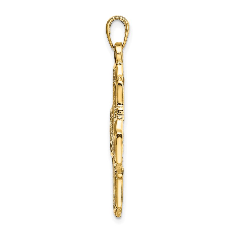 14k Four-Way Medal Pendant