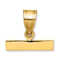 14ky Casted Medium Polished Top Charm