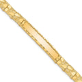 14k 7mm Nugget ID Bracelet