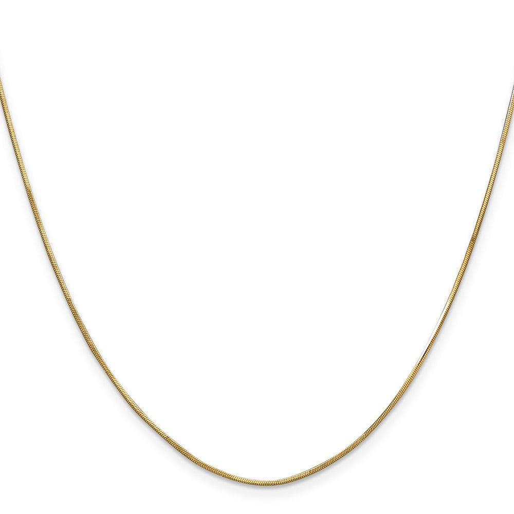 14k .8mm Octagonal Snake Chain