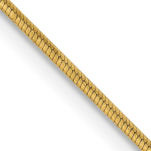 14k .8mm Octagonal Snake Chain