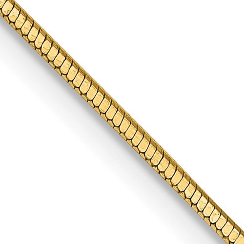 14k .9mm Octagonal Snake Chain