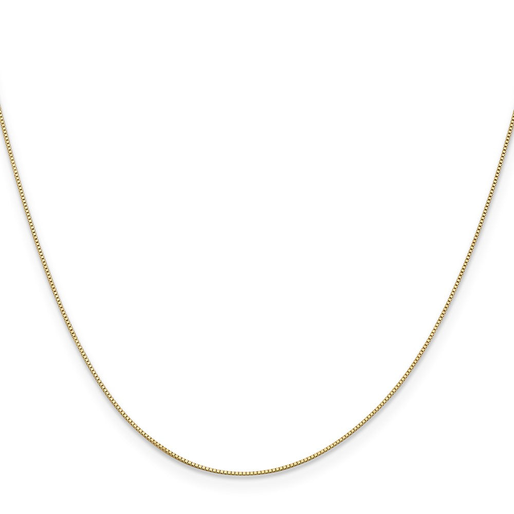 14k .5mm Box with Spring Ring Clasp Chain