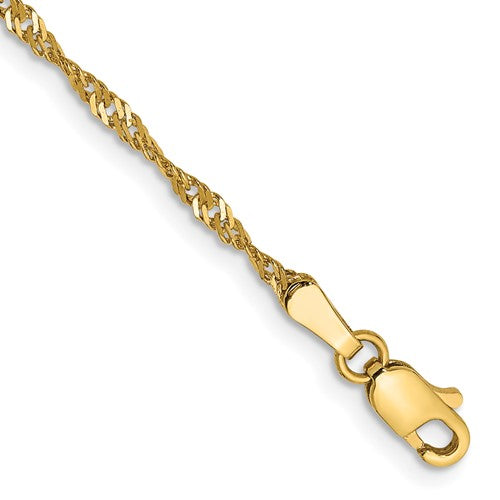 14k 1.70mm Singapore Chain