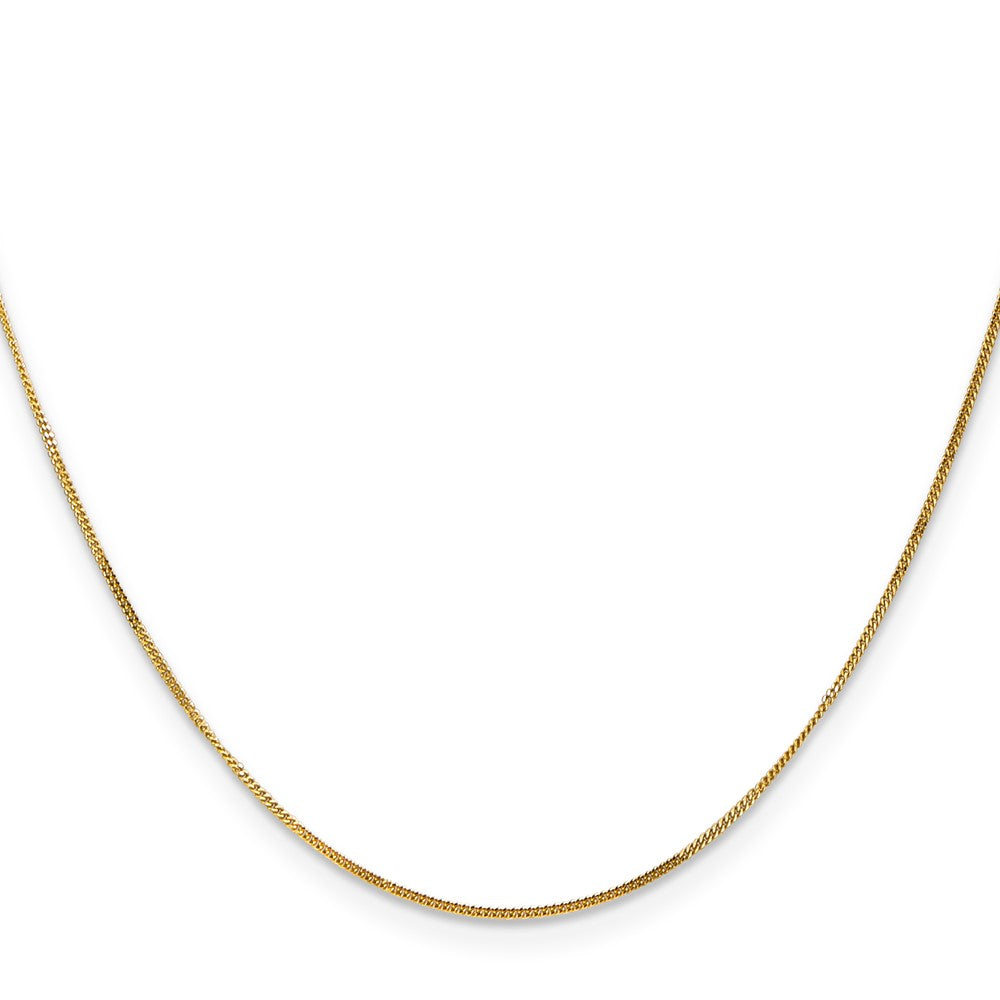 14k .9mm Curb Pendant Chain