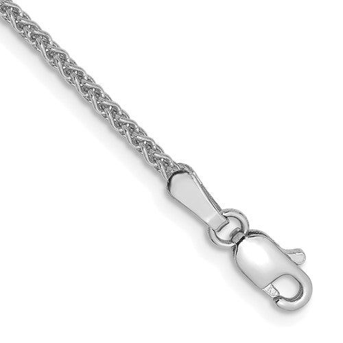 14k White Gold 1.7mm Spiga Chain