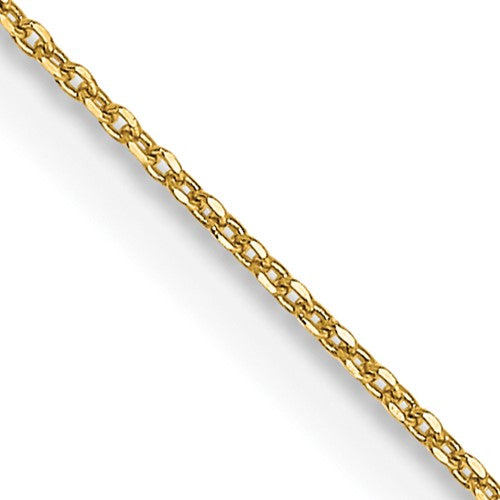 14k .6mm D/C Round Open Link Cable Chain