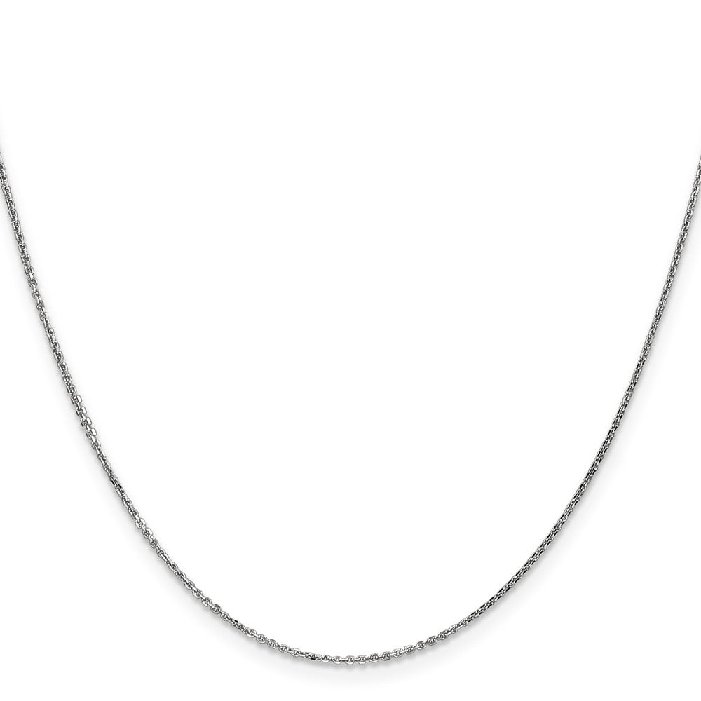 14k White Gold .95mm D/C Cable Chain