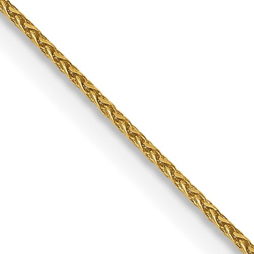 14k .85mm Diamond Cut Spiga with Spring Ring Clasp Chain