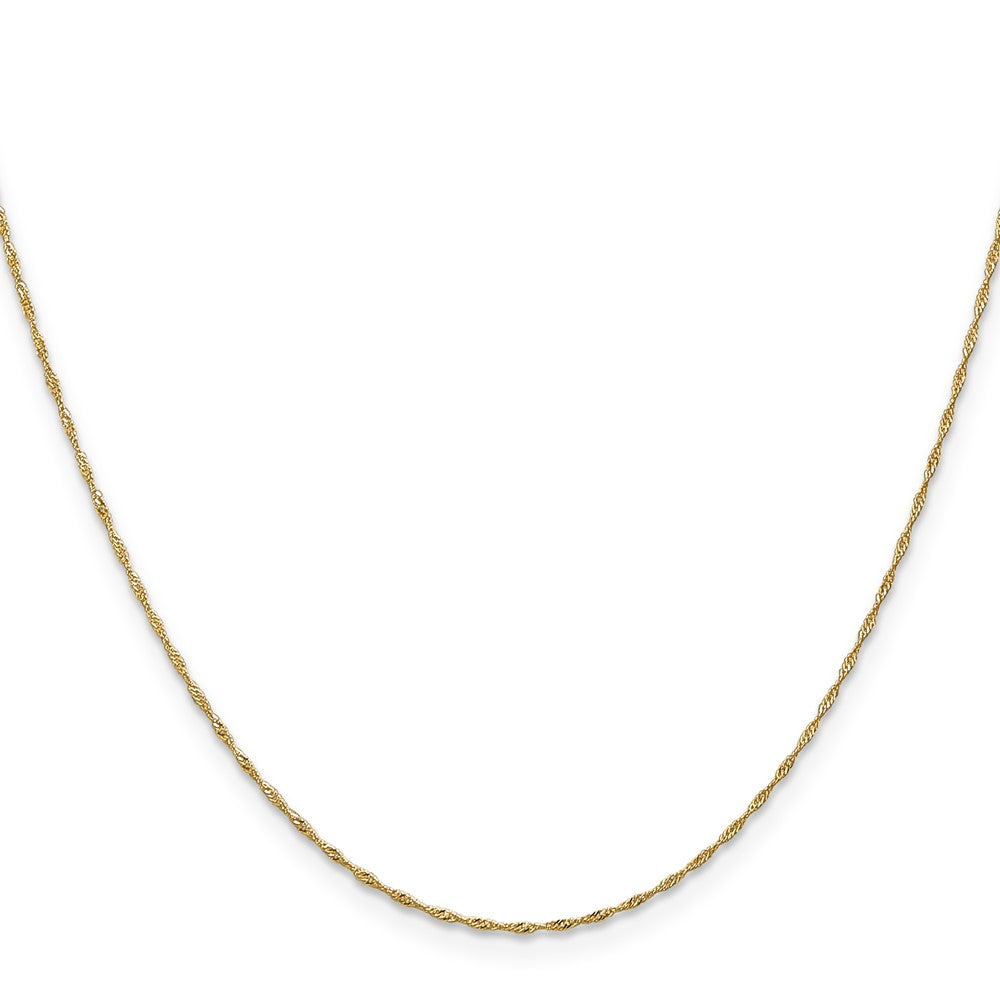14k 1mm Singapore Chain