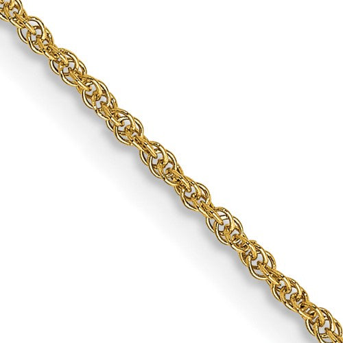 14k 1.1mm Baby Rope Chain