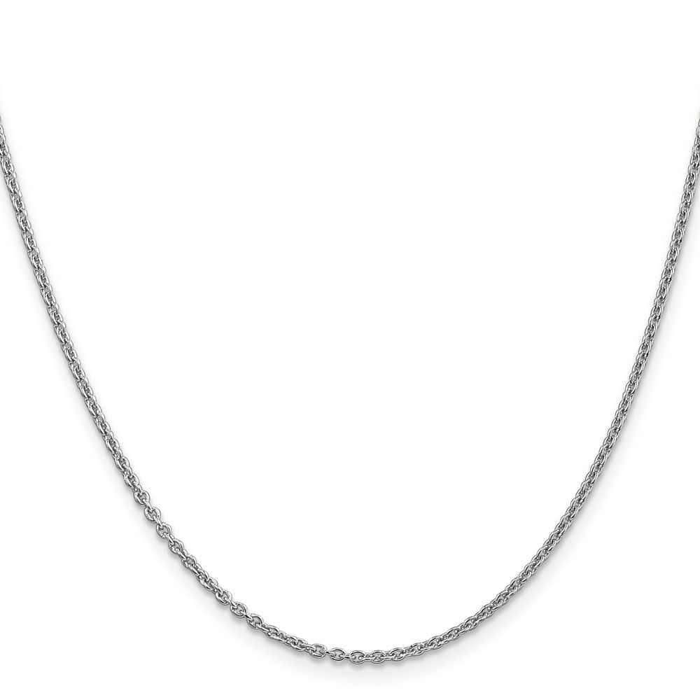 14k White Gold 1.8mm Forzantine Cable Chain