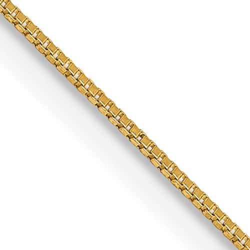 14k .5mm Box with Lobster Clasp Chain