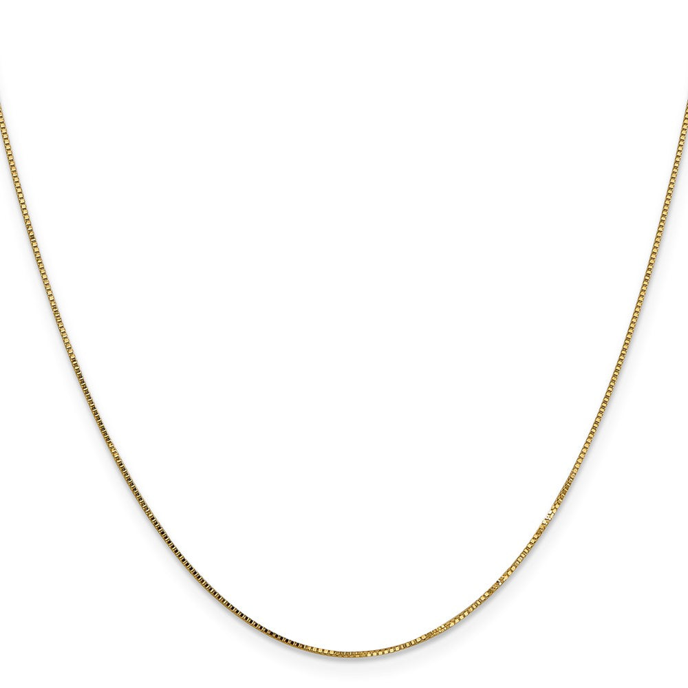 14k .7mm Box with Spring Ring Clasp Chain