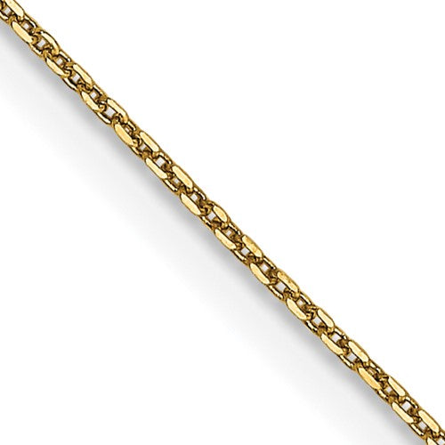 14k .65mm D/C Round Open Link Cable Chain
