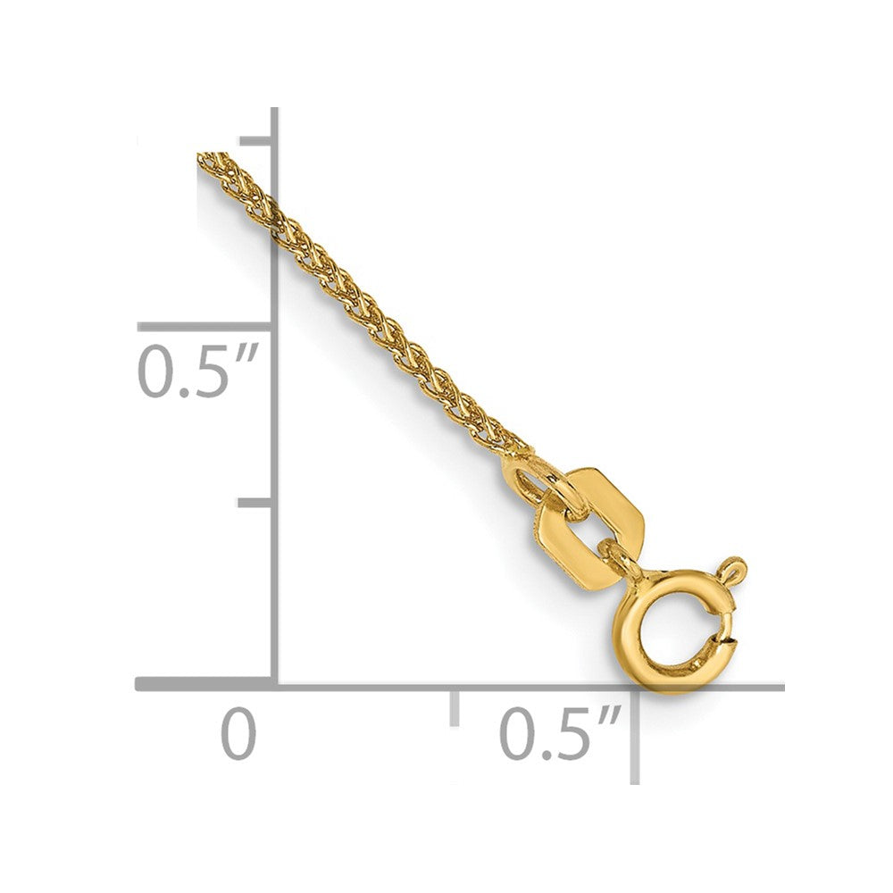 14k 1.05mm Spiga with Spring Ring Clasp Chain