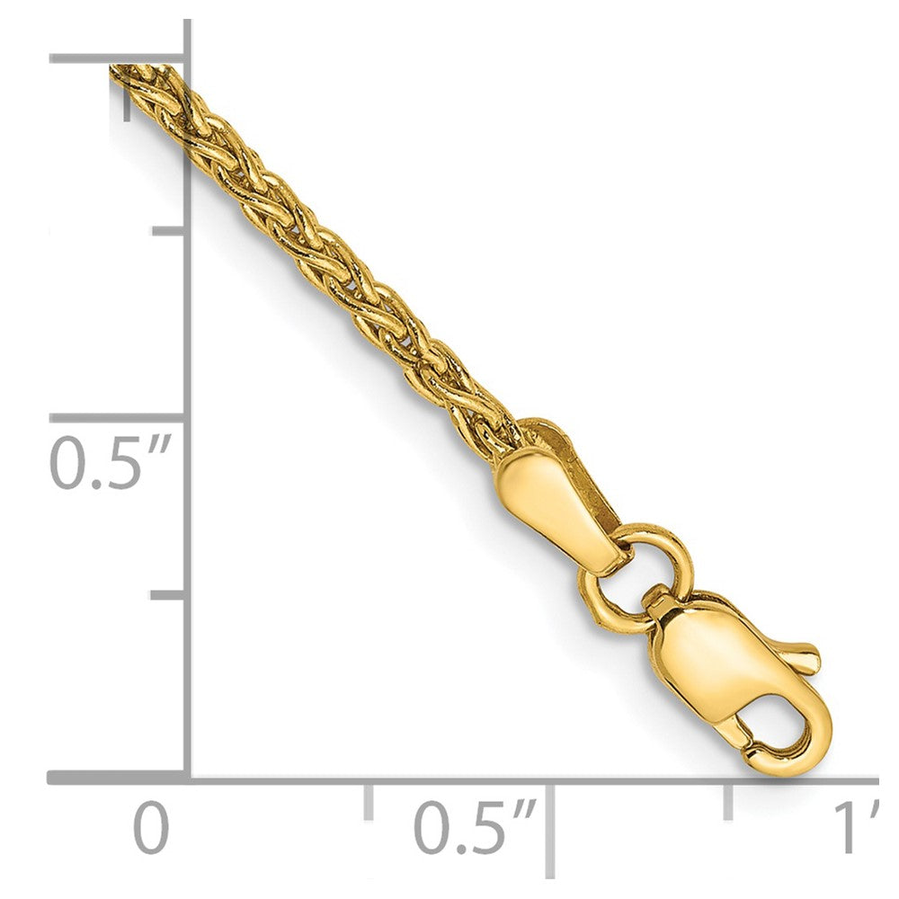 14k 1.75mm Parisian Wheat Chain Anklet