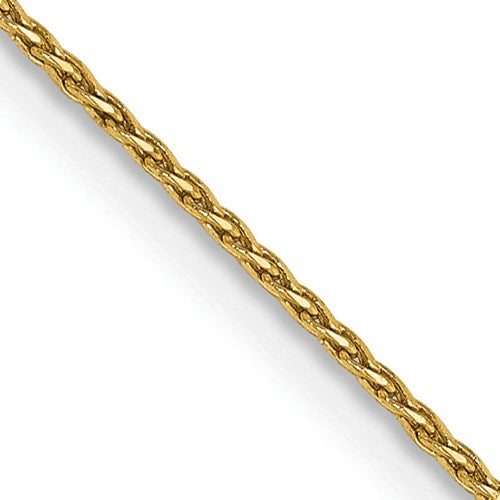 14k .8mm D/C Parisian Wheat Chain