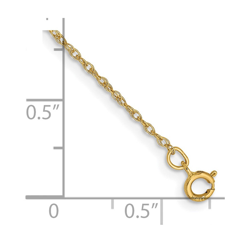14k .8mm Light-Baby Rope Chain Anklet