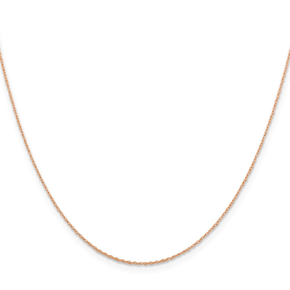 14k Rose Gold .5mm Baby Rope Chain