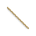 14k .8mm D/C Cable with Spring Ring Clasp Chain