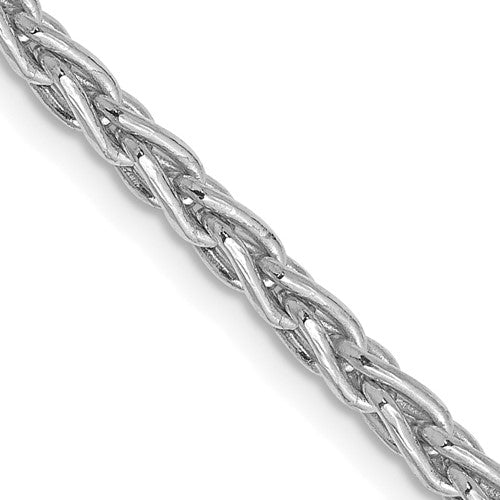 14k White Gold 3mm Parisian Wheat Chain
