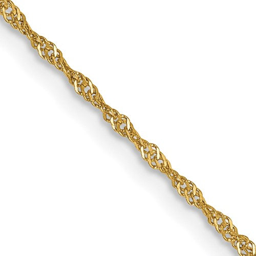 14k 1.10mm Singapore Chain