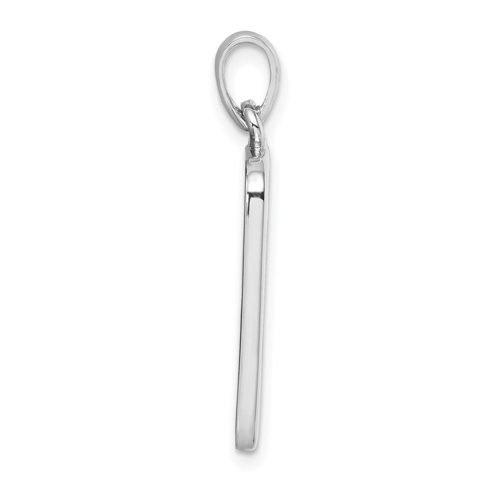 Sterling Silver Rhodium-Plated Turtle Nesting Lights Out Sign Pendant