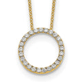 10k Diamond Circle 18 inch Necklace