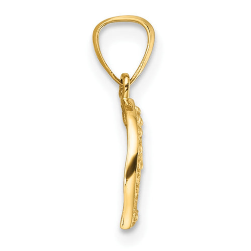 10K  .01ct. Diamond Heart Pendant