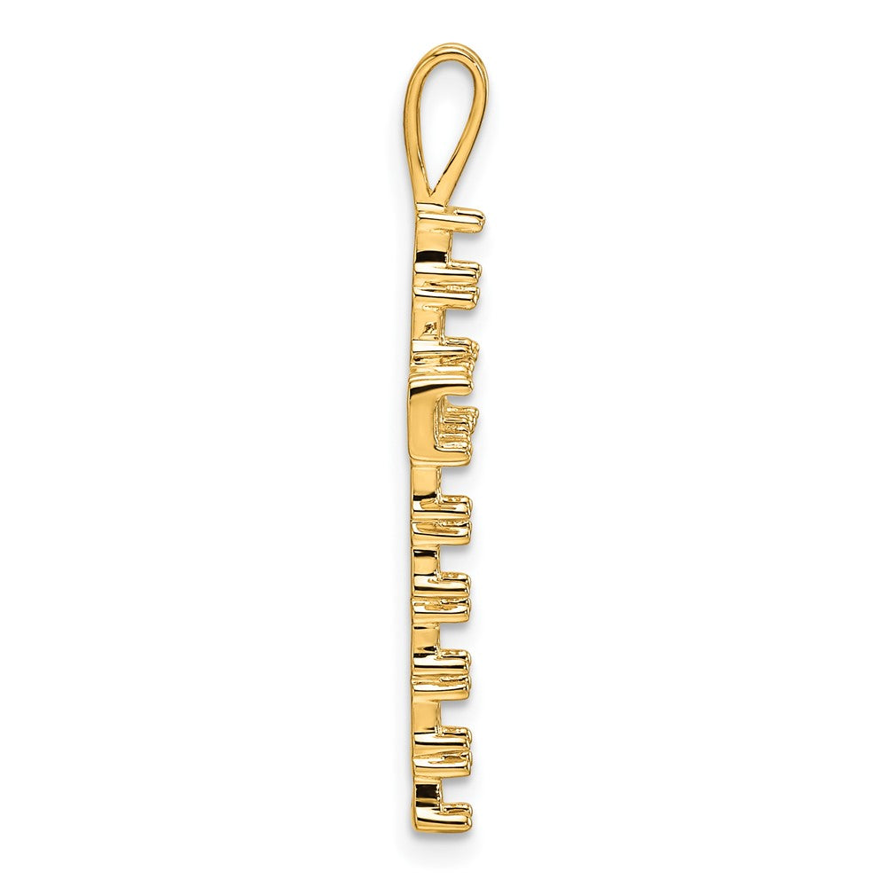 14k Latin Cross Pendant Mounting