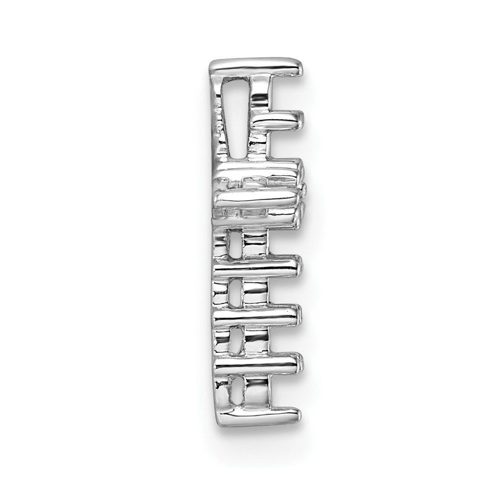 10K White Gold Diamond Cross Pendant Mounting