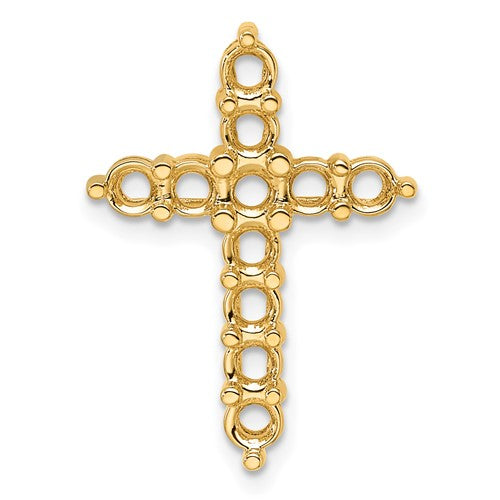 14k 1 1/4ct Cross Pendant Mounting