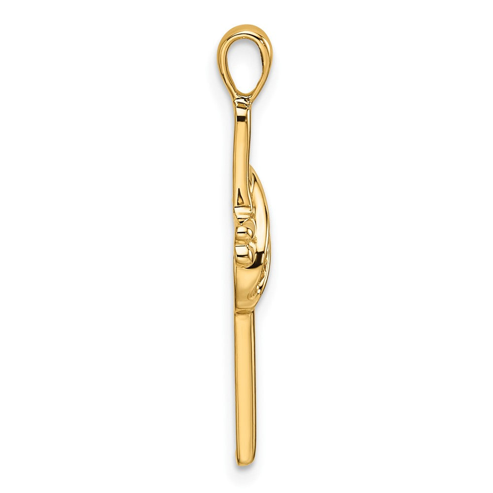 14k Cross Pendant Mounting