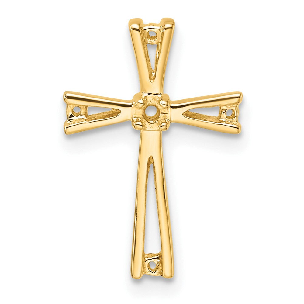 14k Cross Pendant Mounting